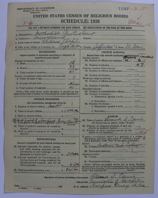 Scan of Methodist Protestant Church: 1197