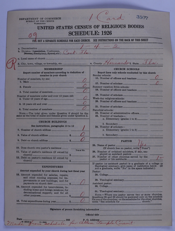 Scan of African Methodist Episcopal Church: 3507