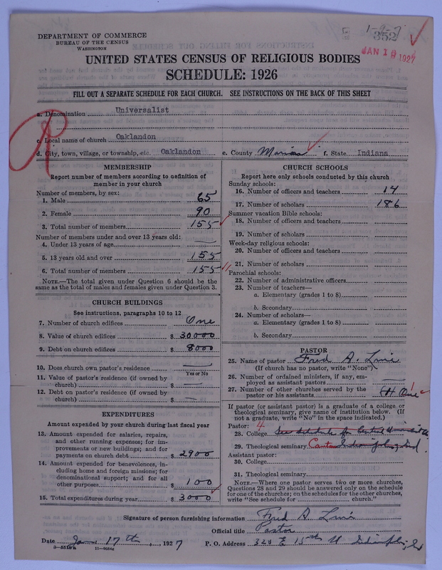 Scan of Universalist Church: 352