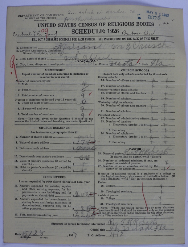 Scan of African Methodist Episcopal Church: 3378