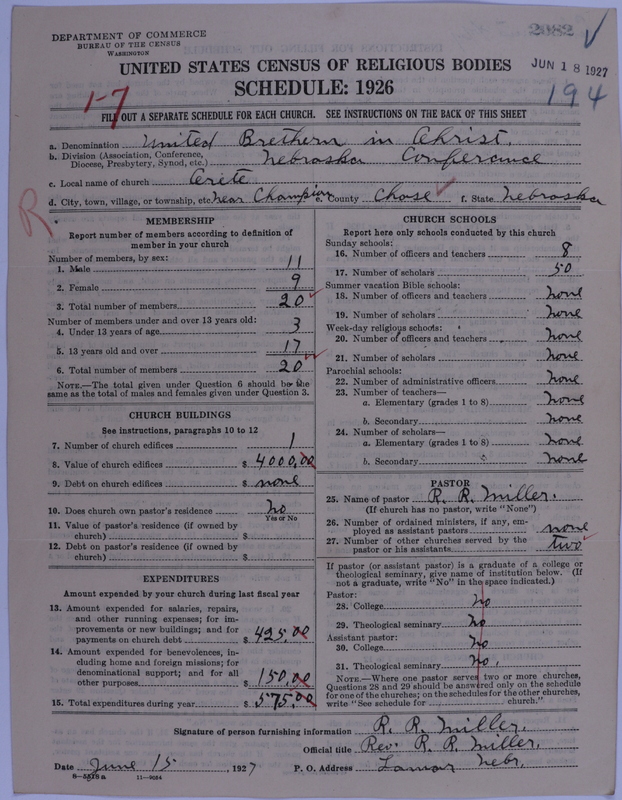 Scan of Church of the United Brethren in Christ: 2082