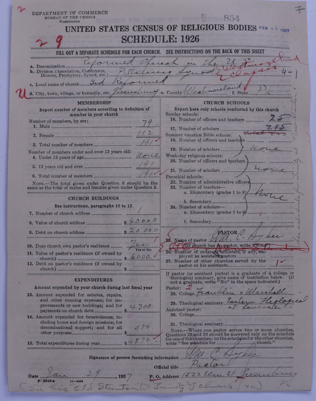 Scan of Reformed Church in the United States: 854