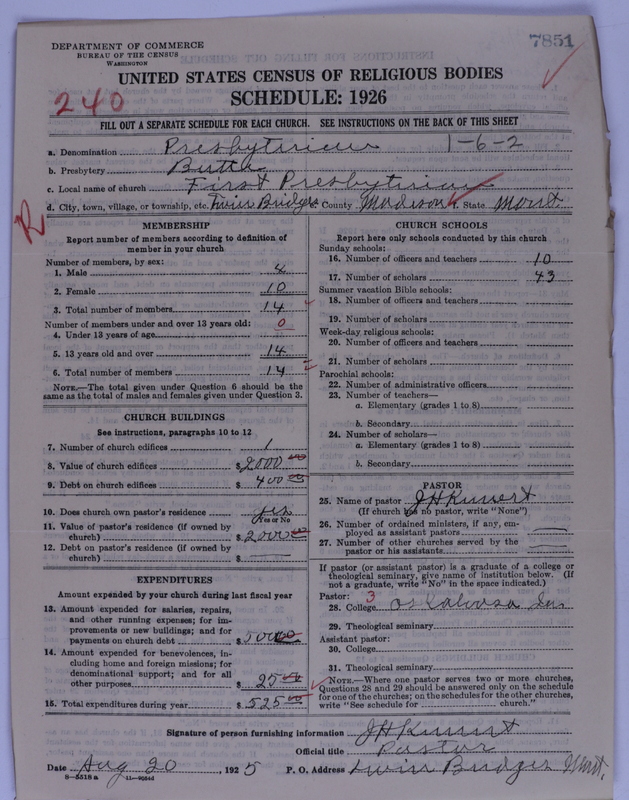 Scan of Presbyterian Church in the United States of America: 7851