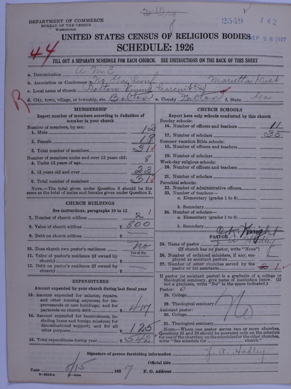 Scan of African Methodist Episcopal Church: 2549