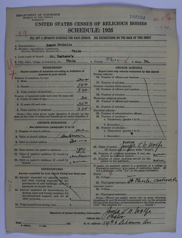 Scan of Roman Catholic Church: 16952