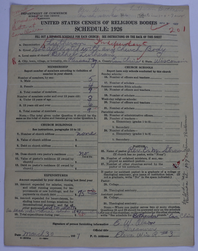 Scan of Independent Lutheran Congregations: 32