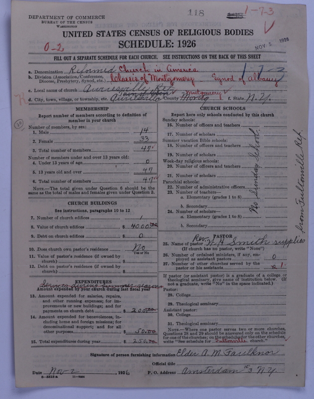 Scan of Reformed Church in America: 118