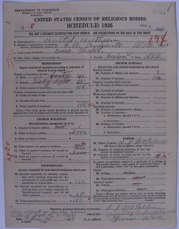 Scan of Church of the United Brethren in Christ: 2625