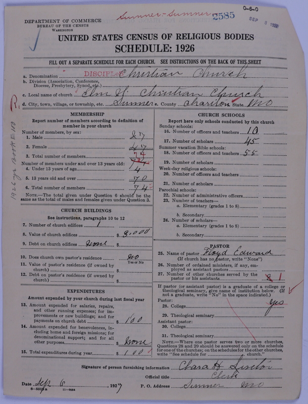 Scan of Disciples of Christ: 2585