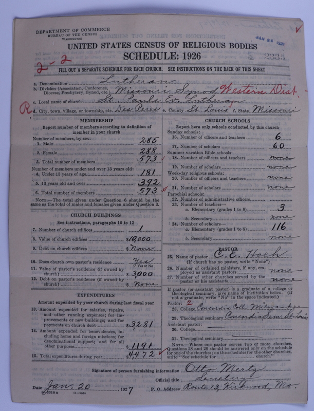 Scan of Evangelical Lutheran Synodical Conference of America: Evangelical Lutheran Synod of Missouri, Ohio, and Other States: 2335