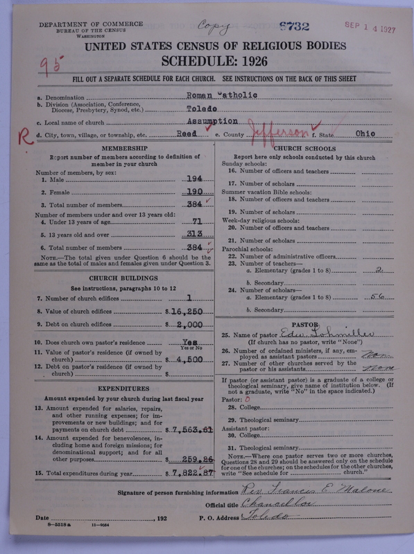 Scan of Roman Catholic Church: 6732