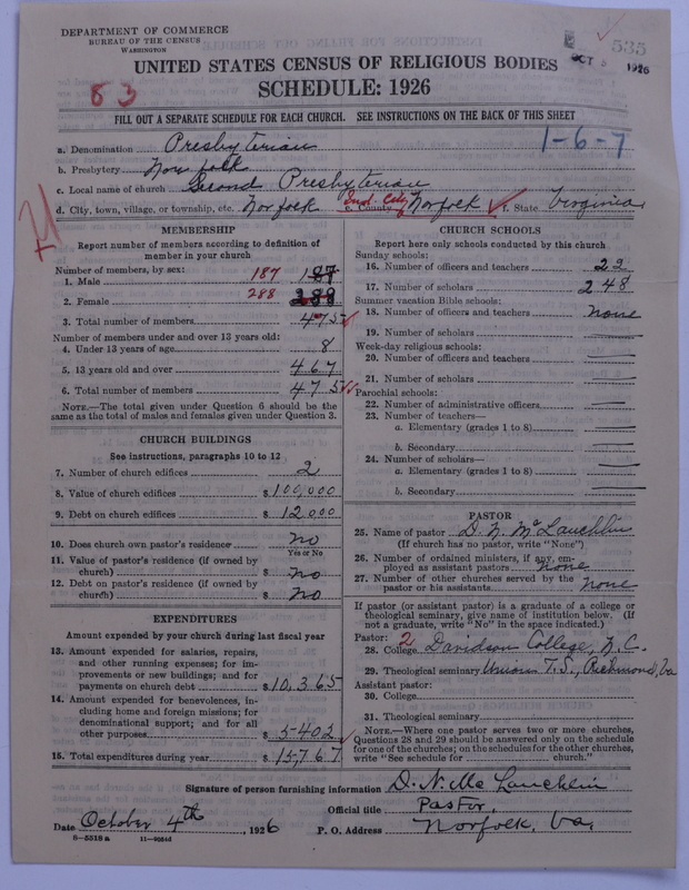 Scan of Presbyterian Church in the United States: 535