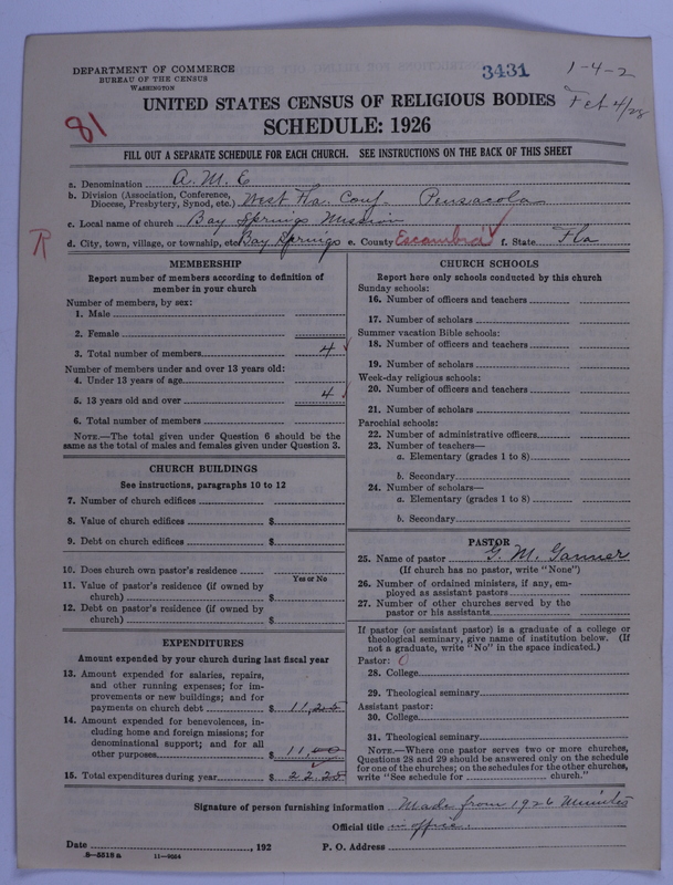 Scan of African Methodist Episcopal Church: 3431