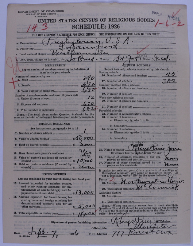 Scan of Presbyterian Church in the United States of America: 3321