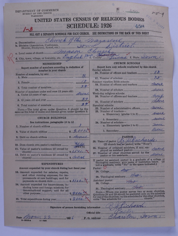 Scan of Church of the Nazarene: 458