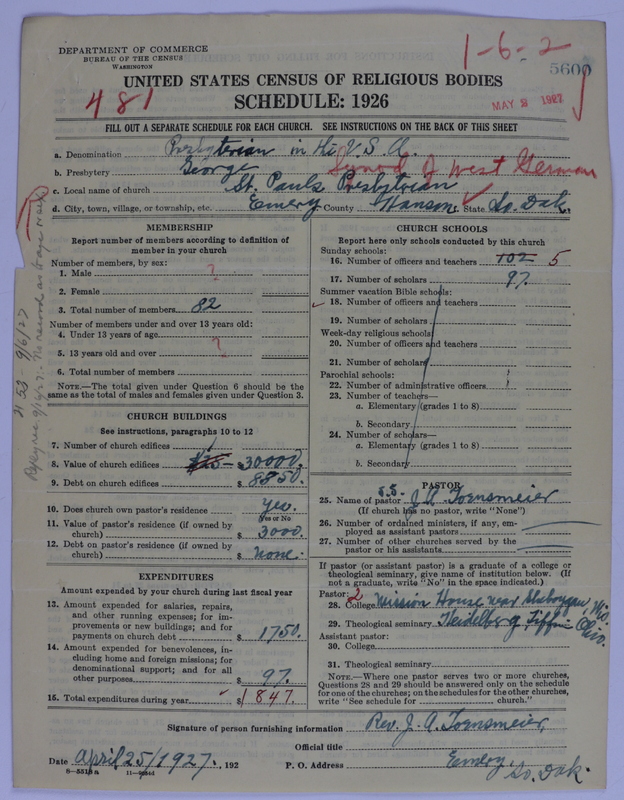Scan of Presbyterian Church in the United States of America: 5600