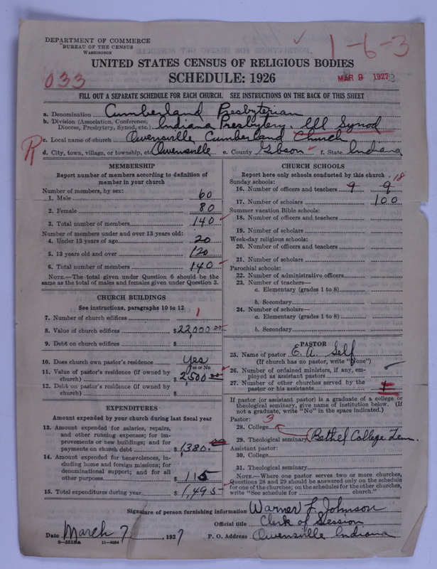 Scan of Cumberland Presbyterian Church: 2
