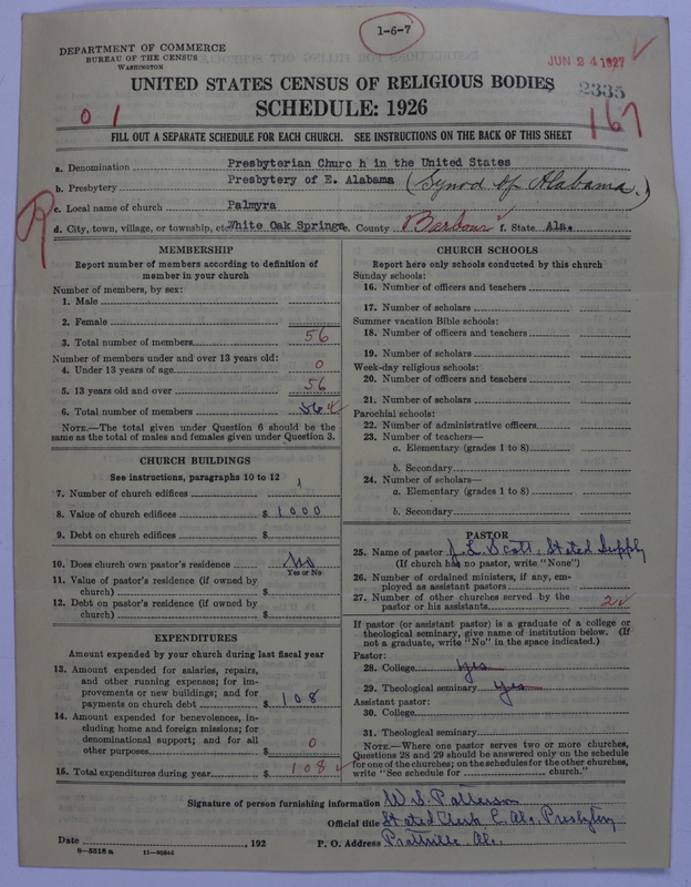 Scan of Presbyterian Church in the United States: 2335