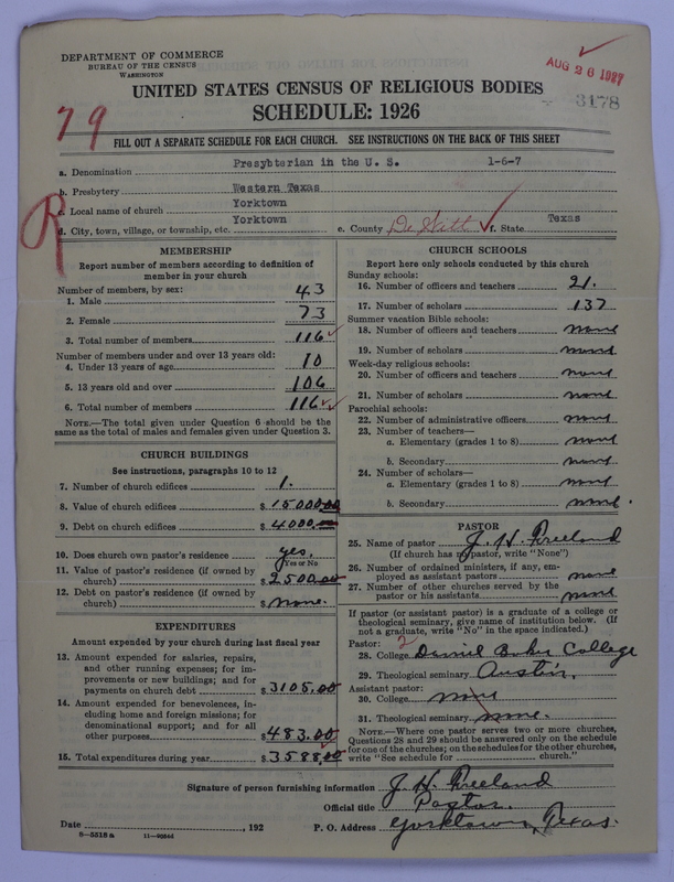 Scan of Presbyterian Church in the United States: 3178