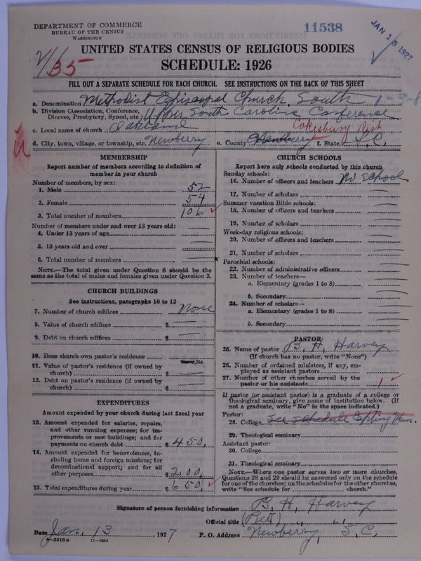 Scan of Methodist Episcopal Church, South: 11538