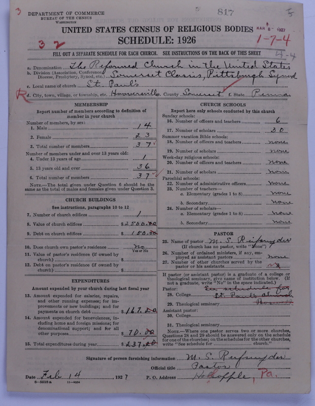 Scan of Reformed Church in the United States: 817