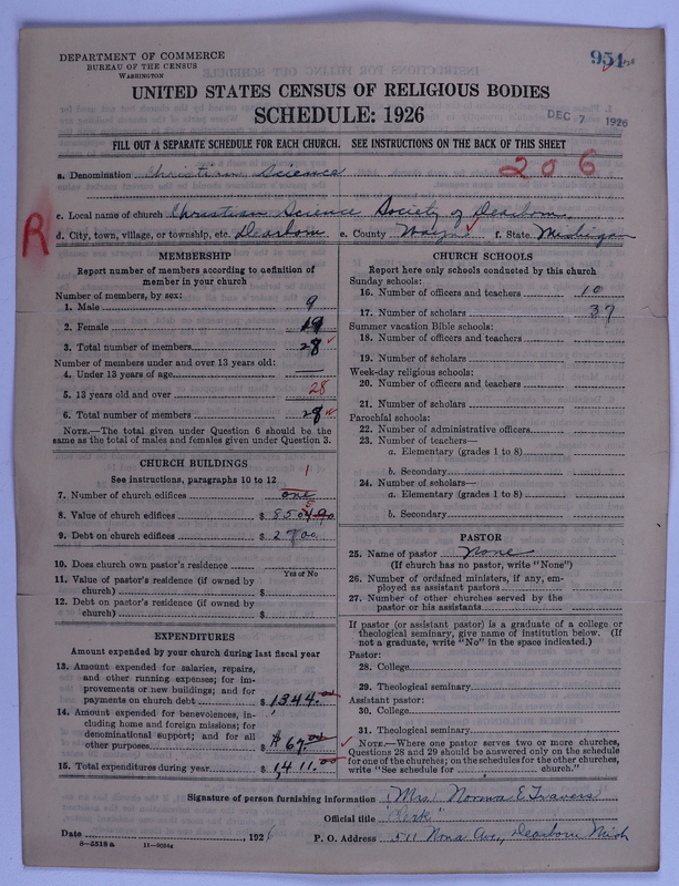 Scan of Church of Christ, Scientist: 951