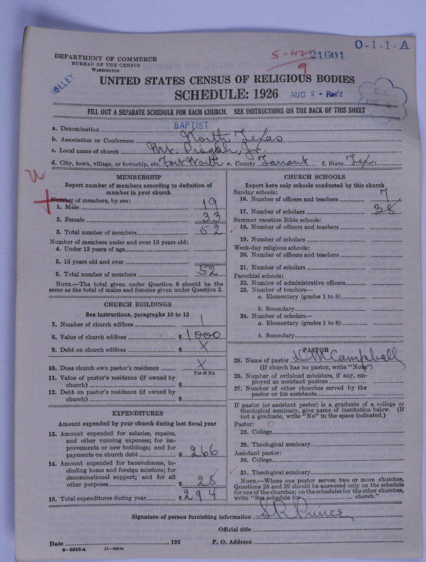 Scan of Negro Baptist: 21601