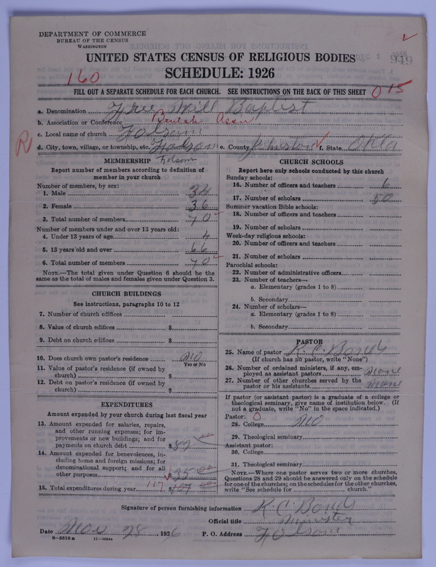 Scan of Free Will Baptists: 949