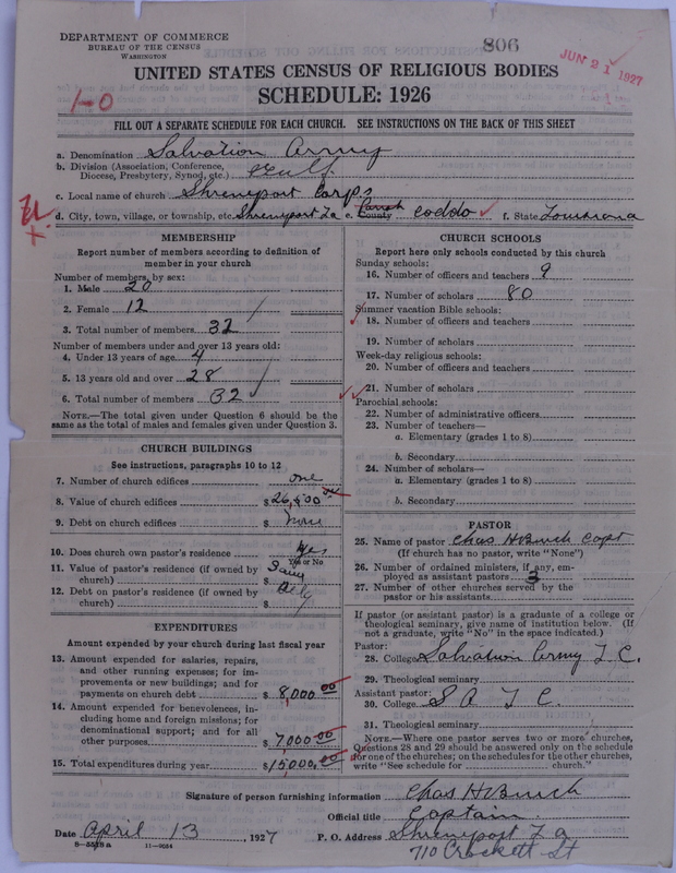 Scan of Salvation Army: 806