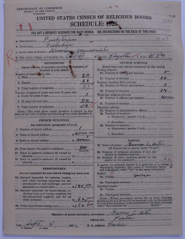 Scan of Presbyterian Church in the United States: 599