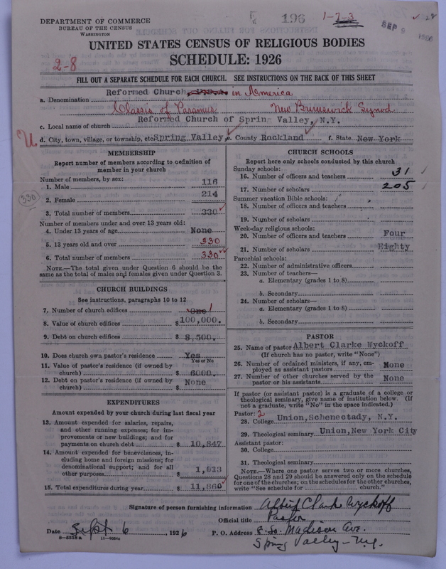 Scan of Reformed Church in America: 196