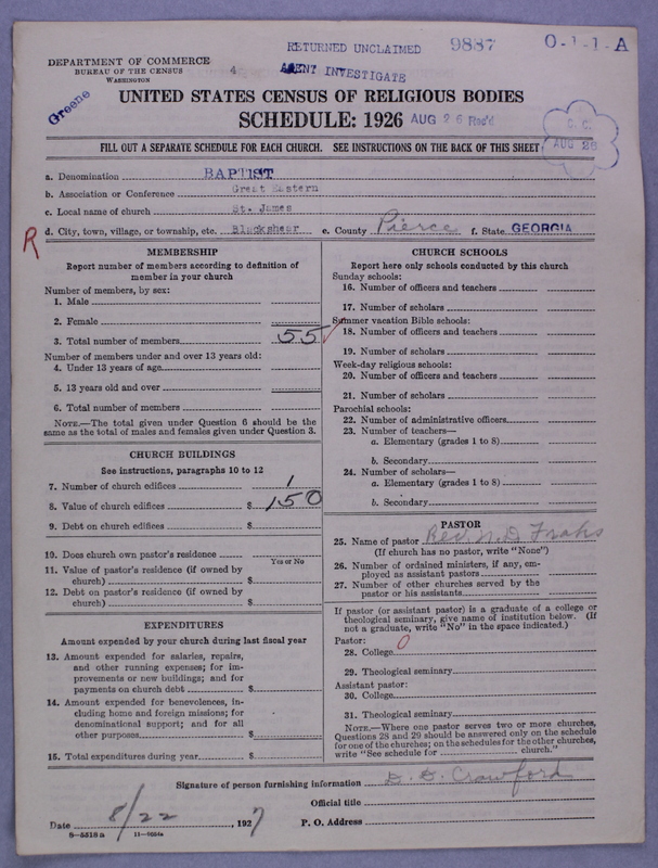 Scan of Negro Baptists: 9887