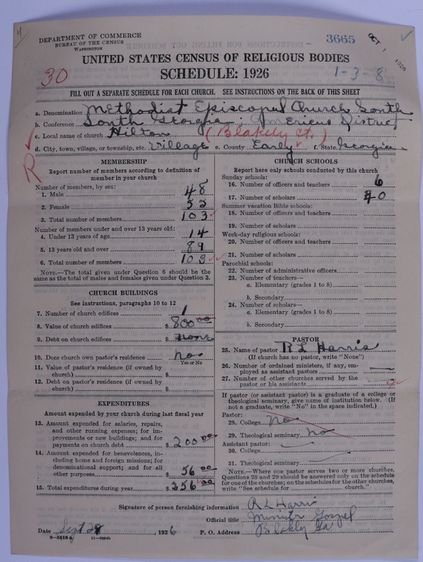 Scan of Methodist Episcopal Church, South: 3665