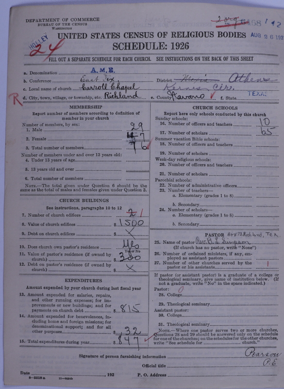 Scan of African Methodist Episcopal Church: 6468