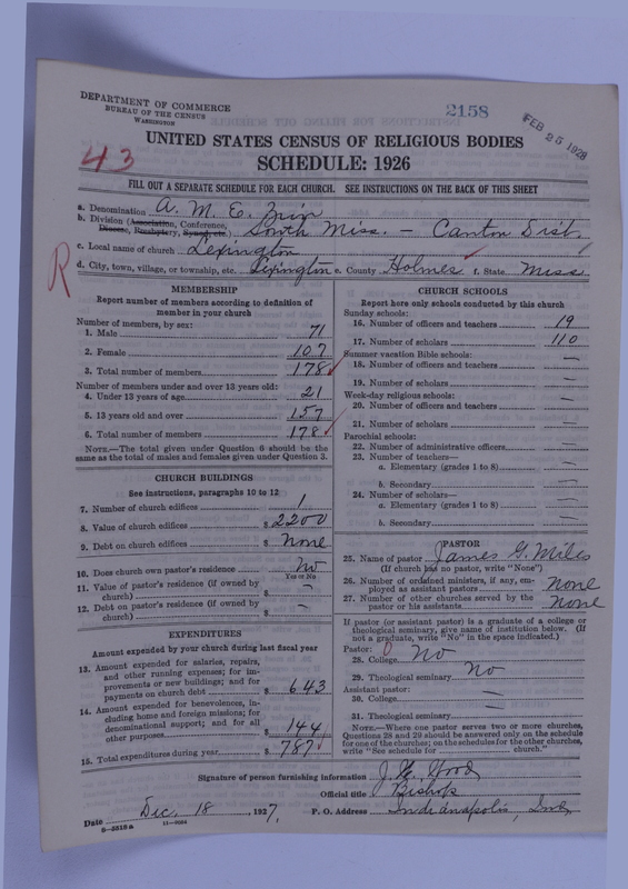 Scan of African Methodist Episcopal Zion Church: 2158