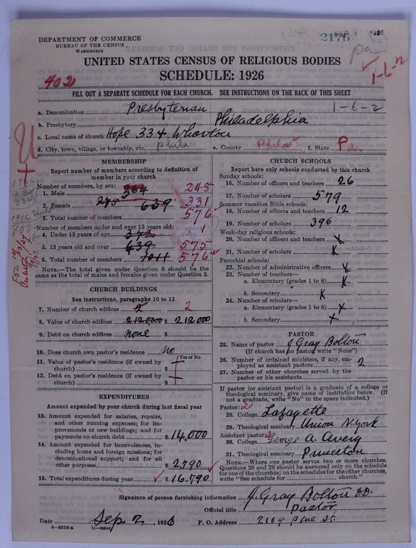 Scan of Presbyterian Church in the United States of America: 2176