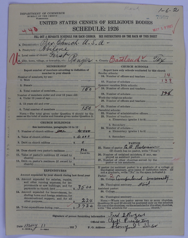 Scan of Presbyterian Church in the United States of America: 7567