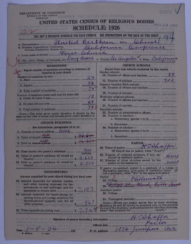 Scan of Church of the United Brethren in Christ: 2972
