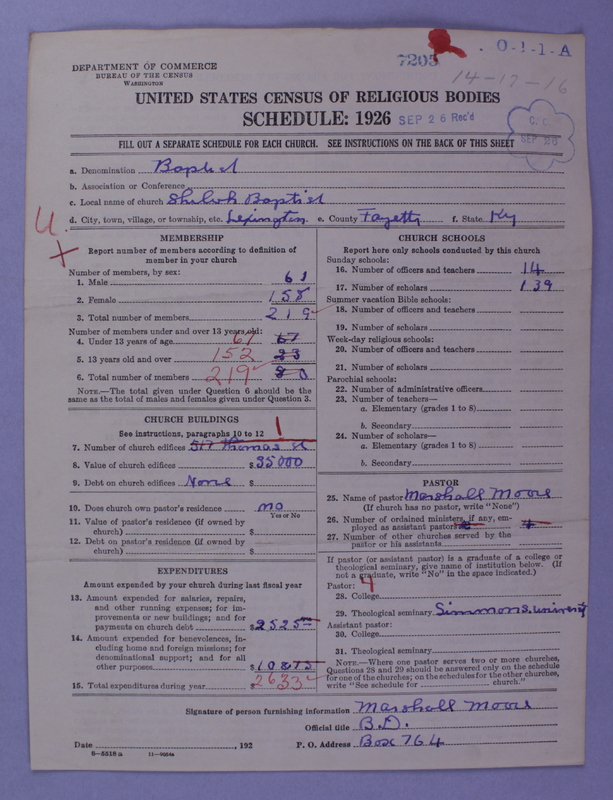 Scan of Negro Baptists: 7205