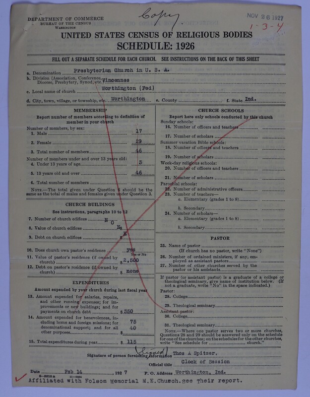 Scan of Federated Churches: