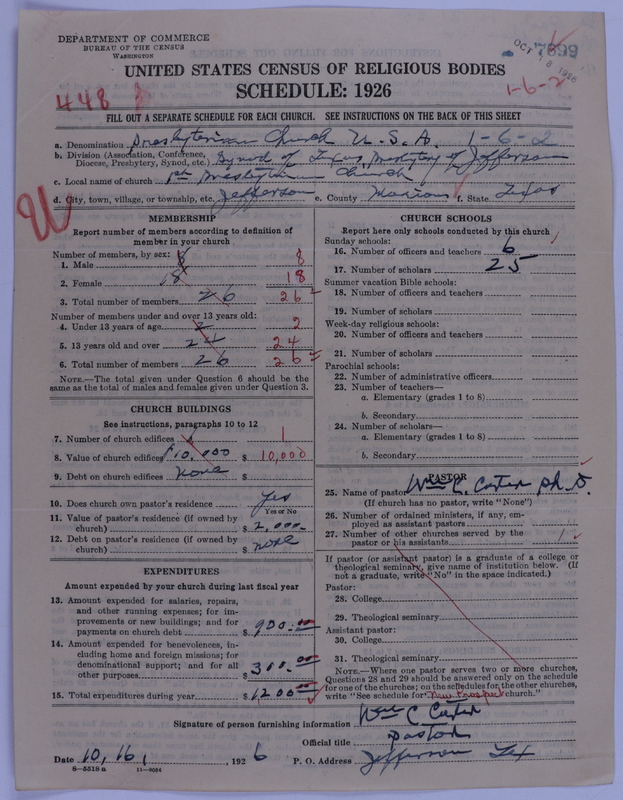 Scan of Presbyterian Church in the United States of America: 7699