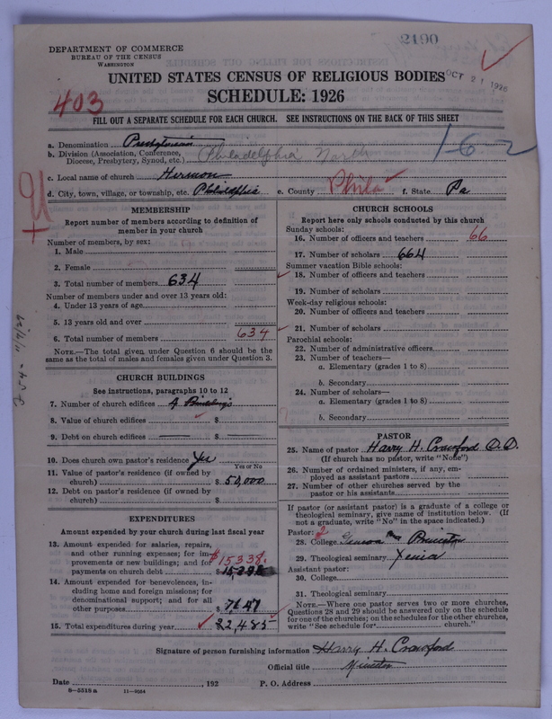 Scan of Presbyterian Church in the United States of America: 2190