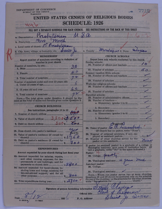 Scan of Presbyterian Church in the United States of America: 7712