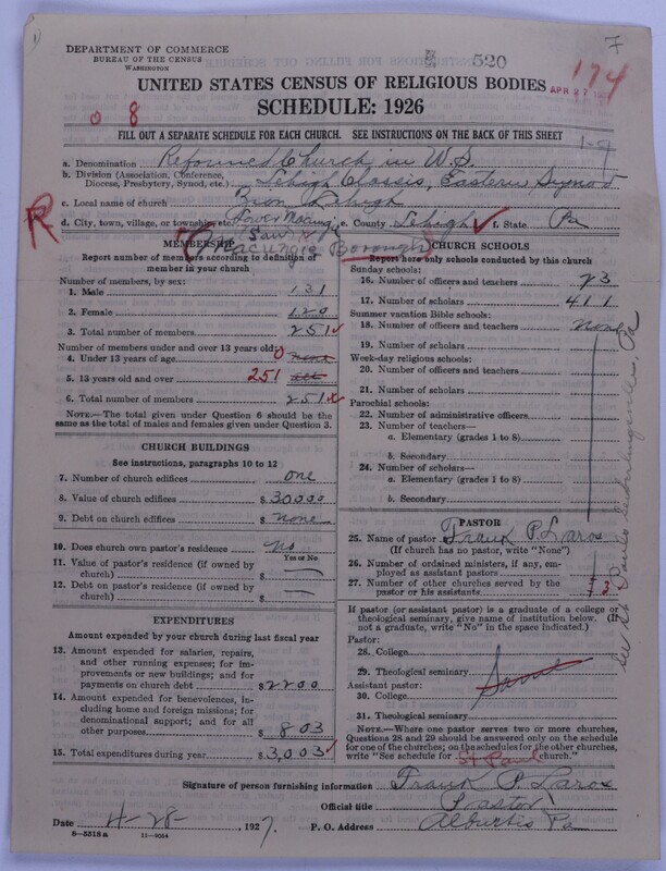 Scan of Reformed Church in the United States: 519