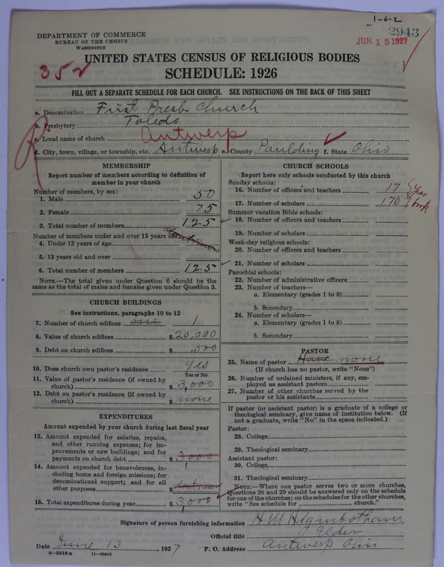 Scan of Presbyterian Church in the United States of America: 2943