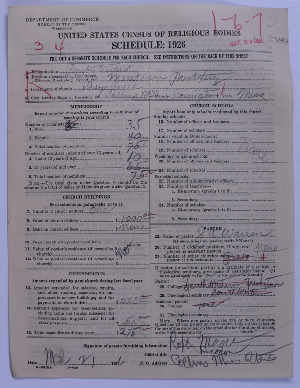 Scan of Presbyterian Church in the United States: 2589
