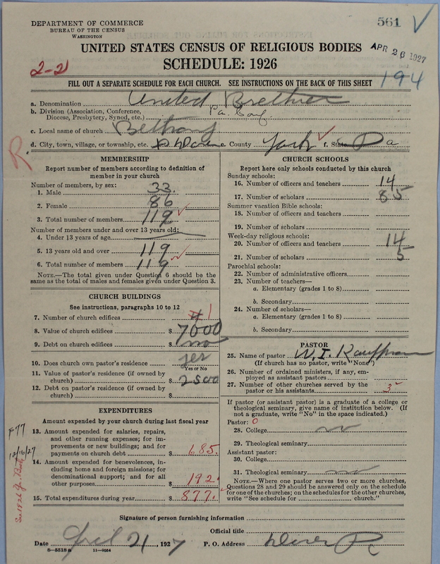 Scan of Church of the United Brethren in Christ: 561