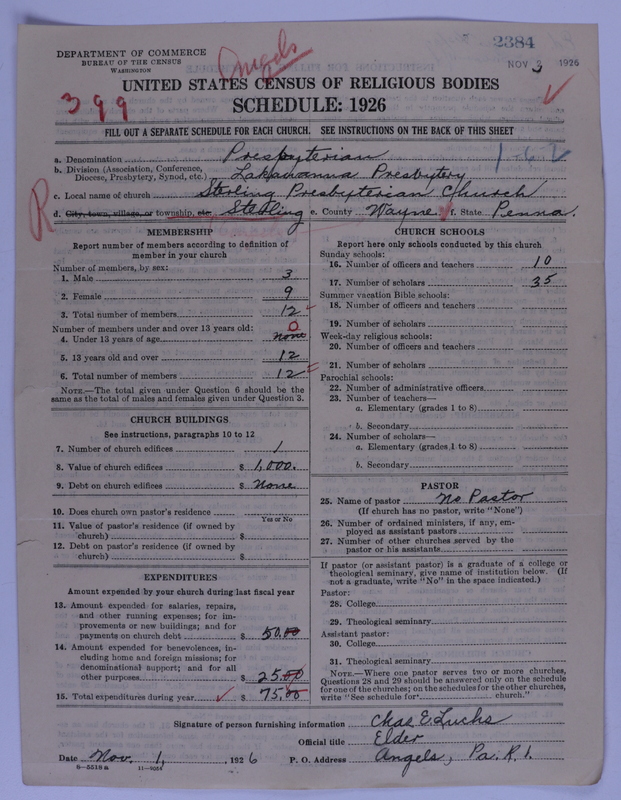 Scan of Presbyterian Church in the United States of America: 2384