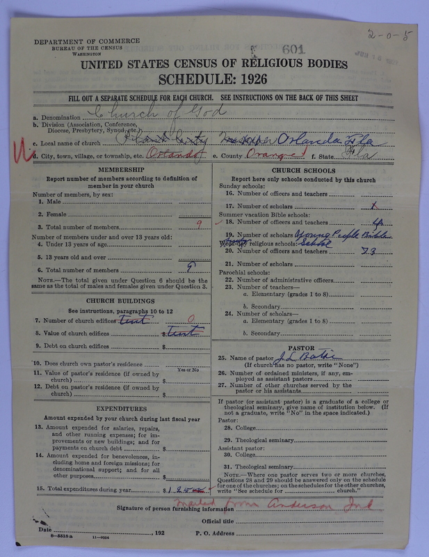 Scan of Church of God (Headquarters, Anderson, Ind.): 601