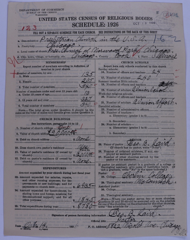 Scan of Presbyterian Church in the United States of America: 3491